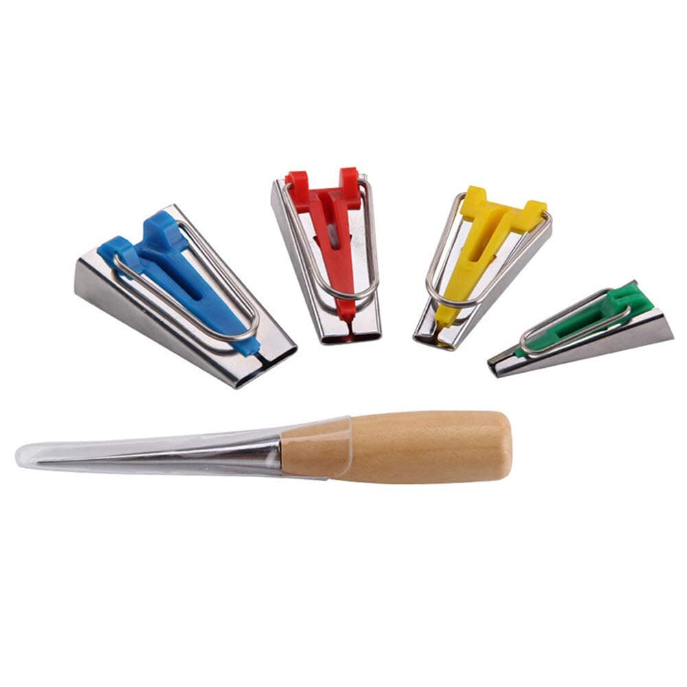 Sortim 4 Size Fabric Bias Tape Maker Binding Tool Quilting 6mm 12mm 18mm 25mm DIY Sewing Tools New