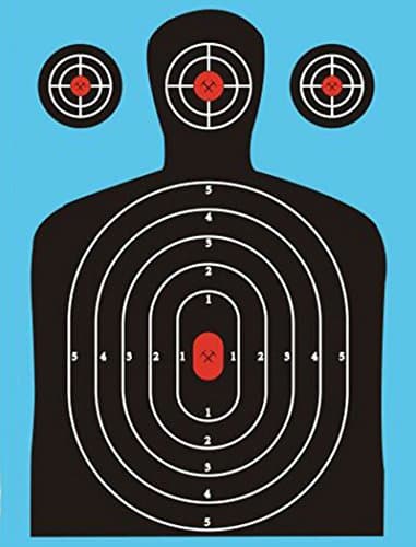 50 Reactive Shooting Targets (Blue) Sharp Shots