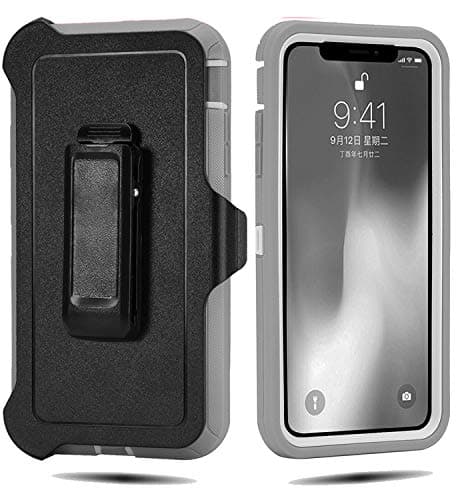 Defender Case for iPhone XR 6.1 Inch,[NO Screen Protector][Heavy Duty][Drop Protection] Tough Rugged Case for iPhone XR 6.1 Inch (2018 Released) Grey