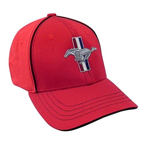 for Ford Mustang Red Flex Fit Baseball Cap