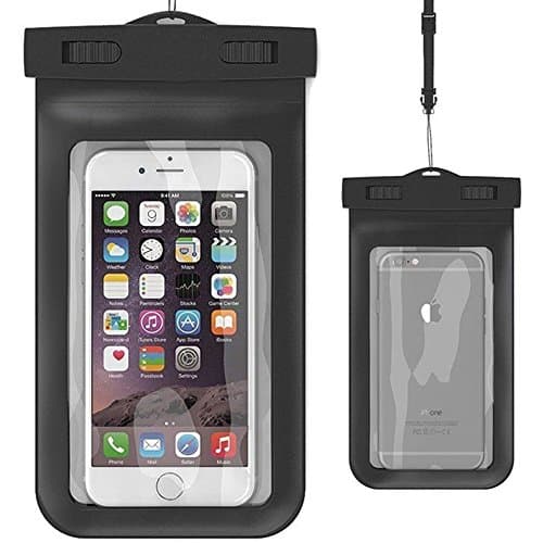 MAMMOTH SUPPLY Waterproof Cell Phone Case, Snowproof, Dirtproof, Iphone Case - Durable TPU Material, Water Resistant, Fits iPhone 6, 6 Plus, Galaxy S6, Note 3 and 4, Passport Card and ID Slots, Easy Screen Access, Convenient Neck Strap Ipx8 Certified