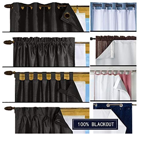 Blackout Liner for Window Curtain Multi-Use for different Window Panel Drapes Blackout Liner for Living Room White , 45 Inch Width By 113 Inch Long 1 Panel