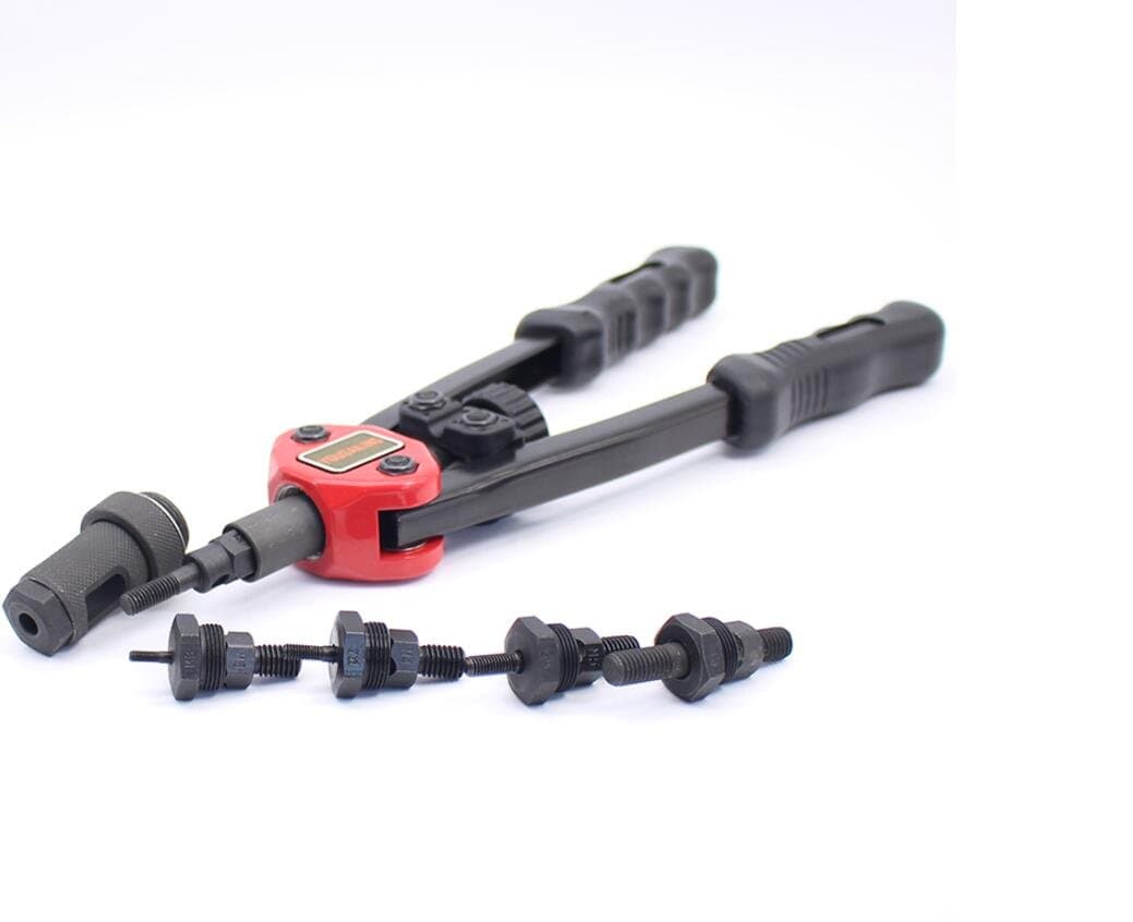 Nut Gun 12" Blind Auto Riveter Nut Tool Heavy Hand Insert Rivet Nut Tool Manual Mandrels M3 M4 M5 M6 M8