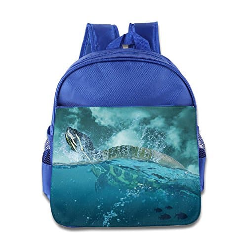 Alexander Sea Turtle Pattern Kid's Canvas Shoulder Backpack Schoolbag Bag