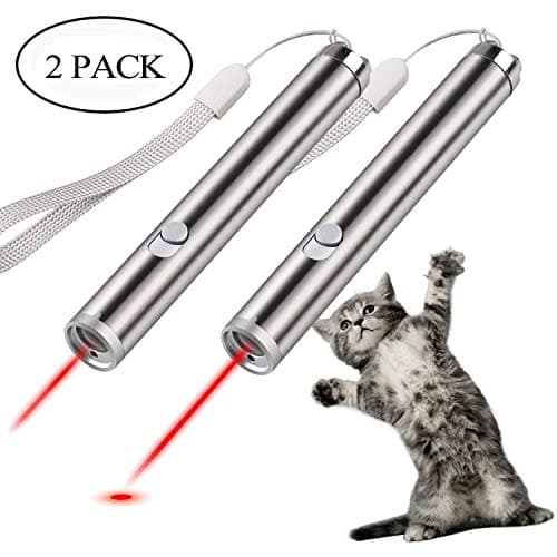 DJLP 2 Pack 3 in 1 Multi Function White Red UV LED Light for Mini Aluminum LED Flashlight,Cat Laser Light Pointer Toy and Spot Counterfeit Money