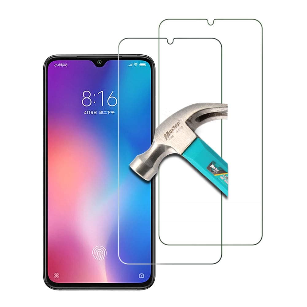 AFGLASS 2Pack， Compatible with Xiaomi Mi 9 Screen Protector, Tempered Glass for Mi 9, Anti Scratch，9H Hardness，Easy to install