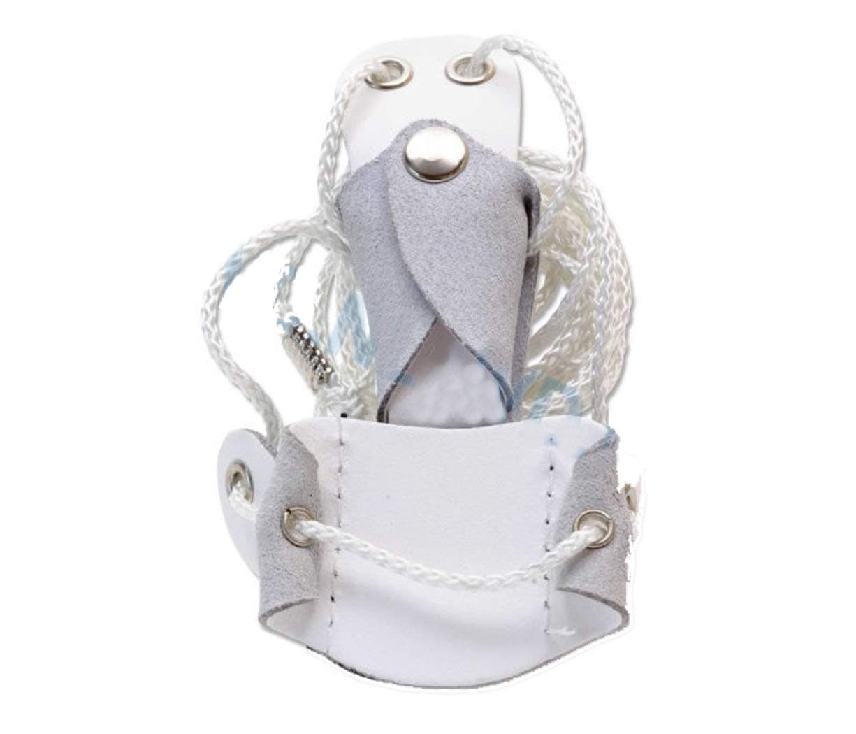 New Archery Adjustable Bow Stringer Limb Tip BSP-1 For Recurve Bow White PU Leather