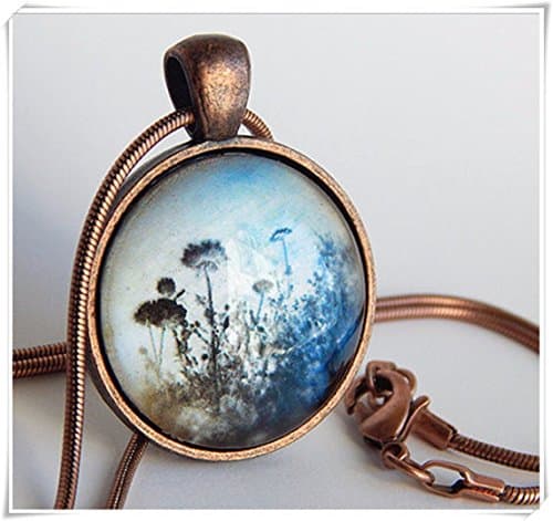 Blue Wild Flowers Necklace