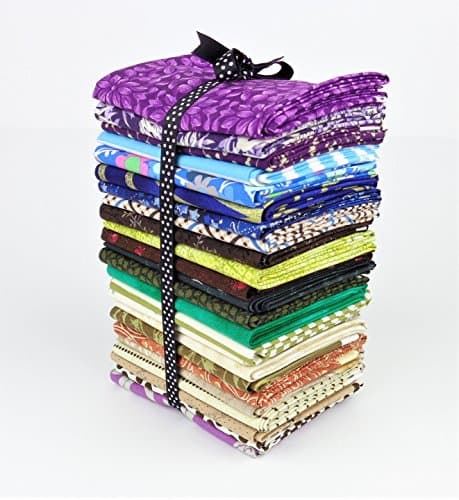 Charm Bundle 24 Assorted Fat Quarter Quilter's Cotton Fabric