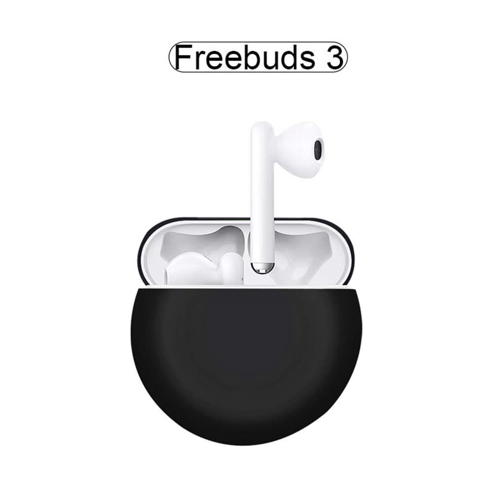 TaiRi Bluetooth Headset Silicone Case, Waterproof Dustproof Bluetooth Silicone Protective Case, Without Hook Shockproof For Huawei Freebuds 3