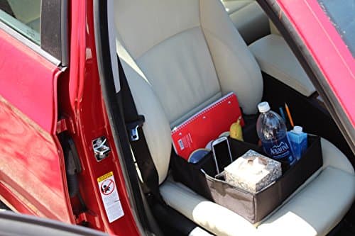 Car Passenger Seat Organizer Valet with Adjustable Compartments