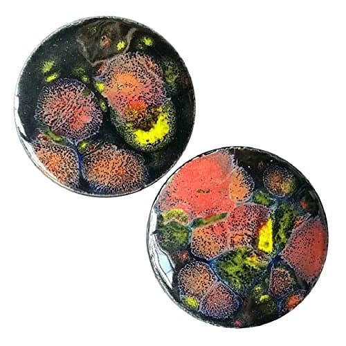 Pair - Masquerade Ceramic Glass Ear Plugs with Essential Oils Diffuser for Scented Gauges (18mm l 11/16in)