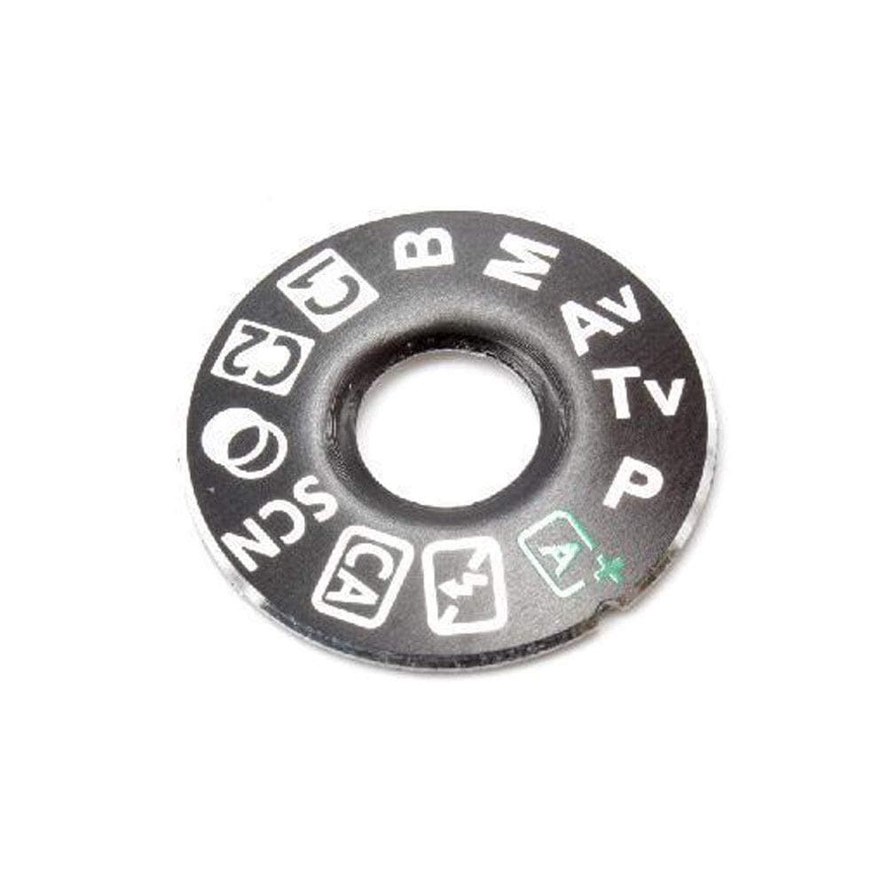 2 Pieces Top Cover Function Dial Mode Plate Interface Nameplate Cap Label for Canon EOS 80D Digital Camera Repairing Parts + Tape