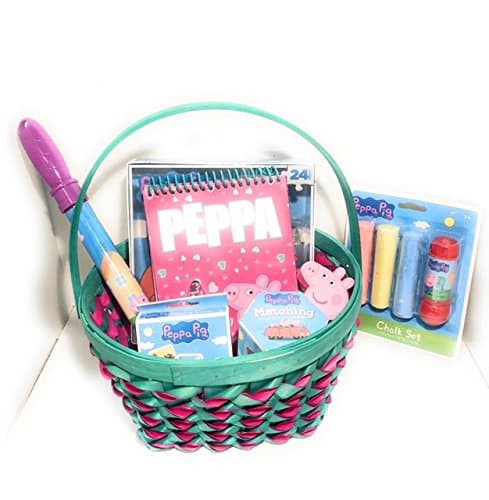 Easter Basket Peppa Pig Activities Baskets For That Special Little Person In Your Life With Random Candy and Gifts