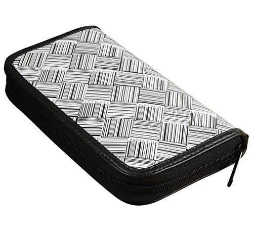 Medium size zip wallet made from UPC codes - FREE SHIPPING, card insert wallets purses purse upcycled style eco friendly vegan recycled of reclaimed materials repurposed gift gifts for me her barcode