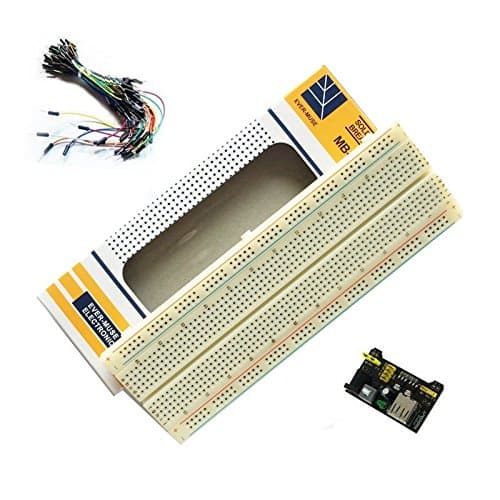 65PCS Jumper cable+ MB102 Power Supply Module 3.3V 5V+Breadboard Board 830 Point