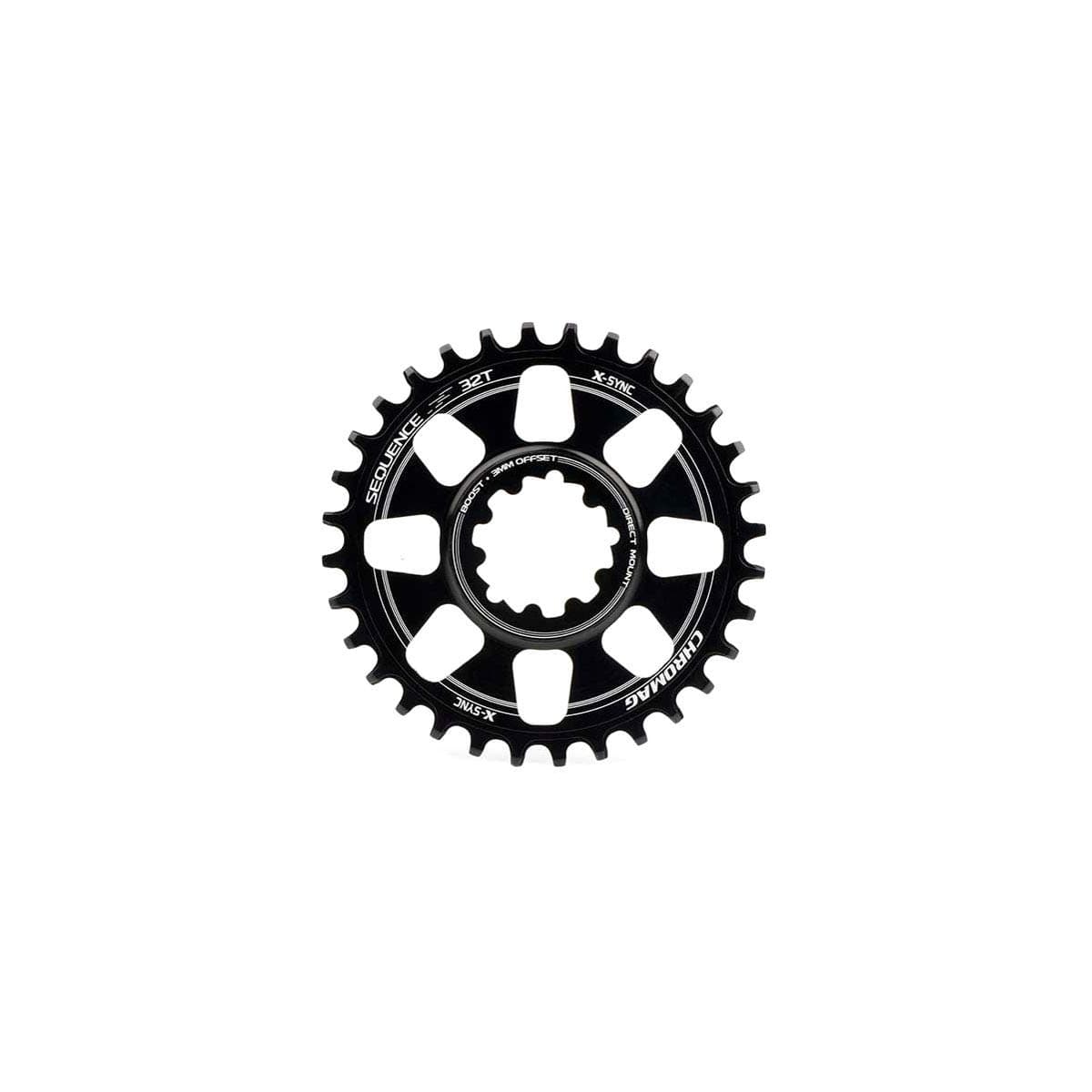 Chromag, Sequence Boost, 28T Chainring, 9-11sp, BCD: 104, 7075 Aluminum, Black