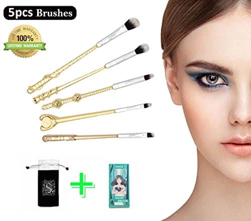 Wizard Wand Potter Makeup Brushes Set-5pcs(GOLD)
