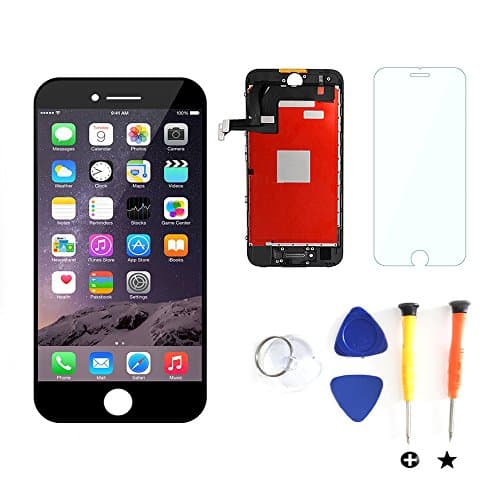 Litsped iPhone7 LCD Screen Display Digitizer Touch Screen Replacement kit with Frame Repair Tools for 4.7inch (iPhone 7 Black) …