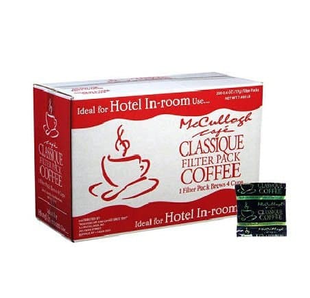 McCullagh Cafe Classique Filtered Coffee - 200 pk.