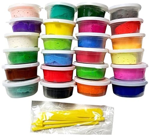 Chuncao DIY Super-Light Modeling Air Dry Magic Clay Plasticine With Tools for Kids/Teens, 24 Colors