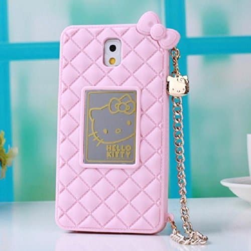 Note3 Case Galaxy Note3 Handbag Galaxy Note3 Silcone Cover,Hello kitty Handbag,Tribe-Tiger Stylish Slim Cute Hello Kitty Cat Handbag Soft Silicone case cover for Samsung Galaxy Note 3 N900(Pink Bag)