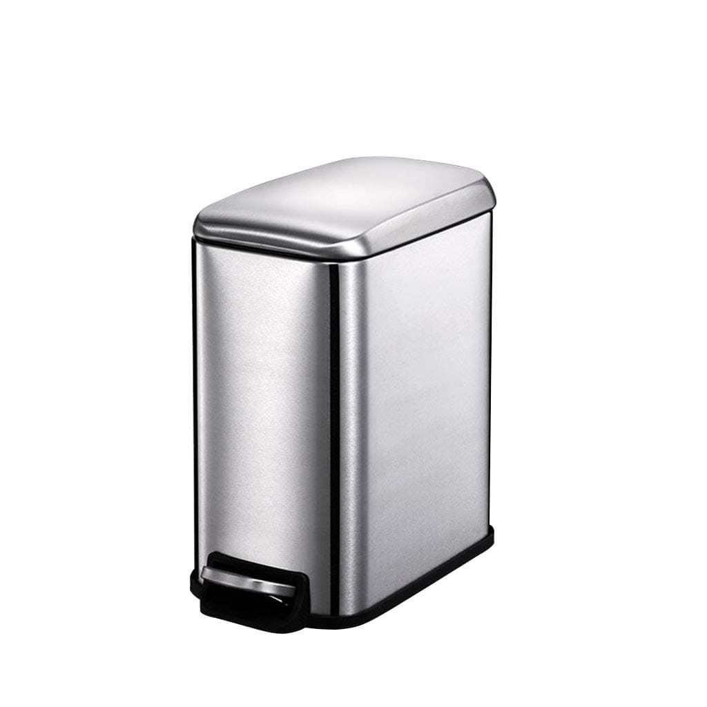 DNSJB ashbin Stainless Steel Trash Can Automatic Kitchen Touchless Sensor Waste Bin,Waste Container, Garbage Can Suitable for Home Offices, washrooms, Restaurants (Color : Stainless Steel)