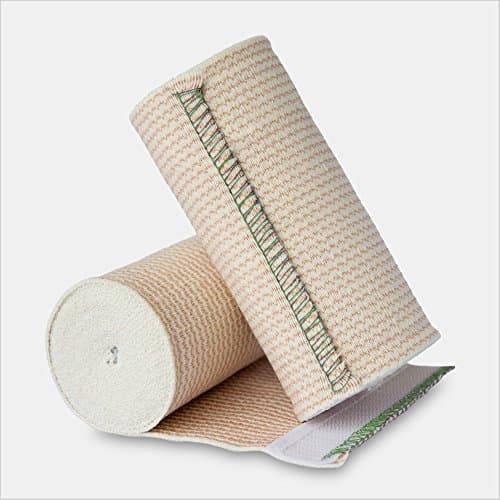 Tronex EBD200 Dual Self-Closure Elastic Bandages with Hook and Loop (10 Bandages) (6" x 5 yds)