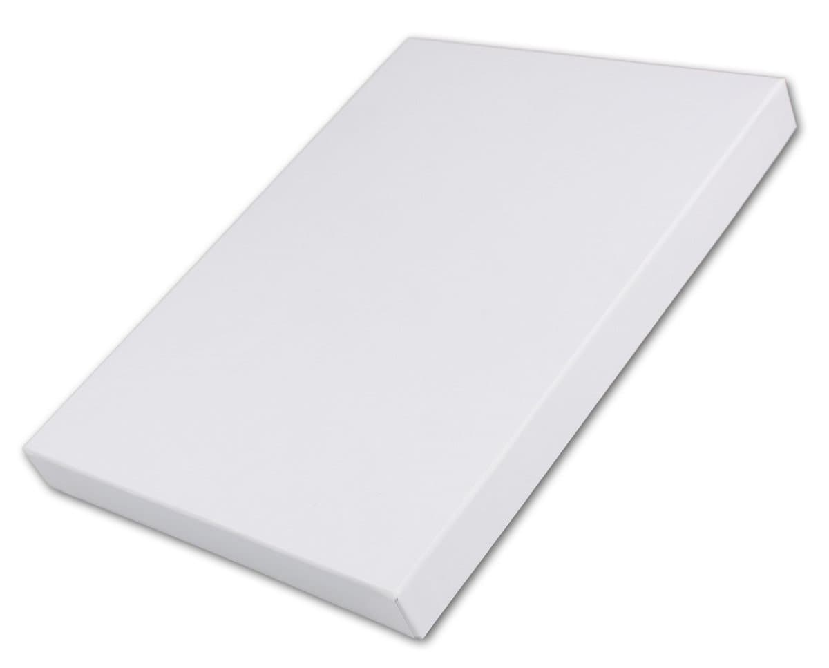 High-quality storage and gift boxes – 1 piece – DIN A5 – white covered – 215 x 154 x 19 mm.