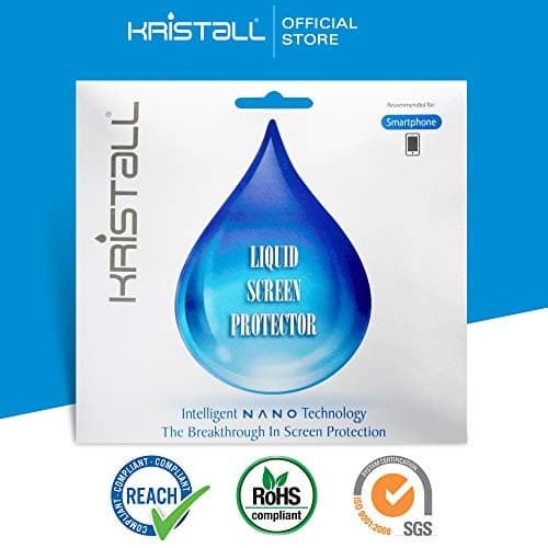 Apple iPhone Xs Screen Protector - Kristall Nano Liquid Coating for iPhone 8, iPhone X, iPhone XR, iPhone Xs Max (Bubble-Free, Curved Edge-to-Edge Coverage, Superhydrophobic, Not Tempered Glass)