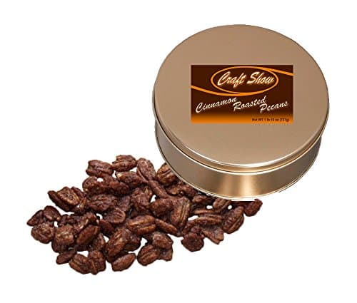 Cinnamon Roasted Pecans 1 Lb 10 Oz Gold Tin