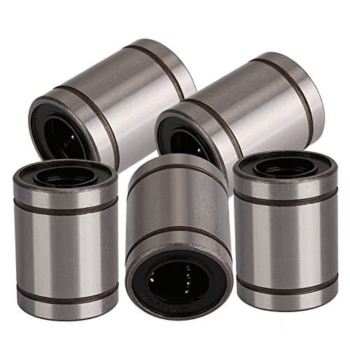 CNBTR Silver 16mm Inner Dia LM16UU Linear Motion Machinery Linear Ball Bear Bearing Bush Bushing Set Pack of 5