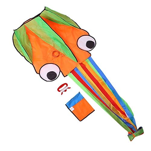 Octopus Kite With 30m Bobbin Wind Spinners Flying Is A Funny Outdoor Activity That Can Be Enjoyed By All Ages.