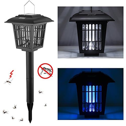 Electronic Insect Killer,Junya Electronic Zapper Insect Killer, Mosquito Killer with Trap Lamp for Indoor or Outdoor Insect/Mosquito/Flying Killer Light,Solar Garden Pathway Lights -2 Lighting Modes