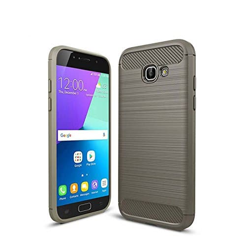 Samsung Galaxy A5 2017 Case,Ultra-thin TPU Cases Defender Soft Cover with Carbon Fiber Design for Samsung Galaxy A5 2017 (Gray)
