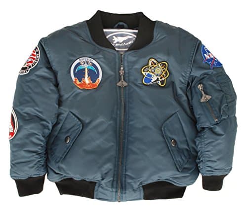 Up and Away Boys' Space Shuttle Jacket 6 Blue