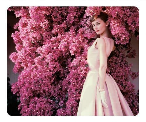 AKIKO Audrey Hepburn oblong mouse pad by eggcase