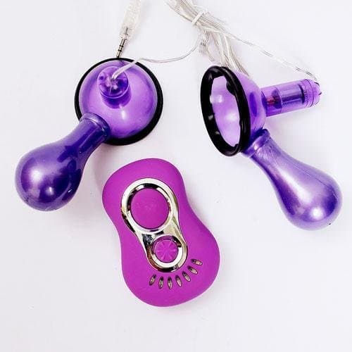 DODOIT Crazy 7 Frequency Vibrating Breast Dual Cup Vacuum Bust Pump Nipple Electric Massager