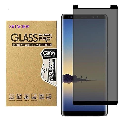 Galaxy Note 8 Privacy Screen Protector SWINCHO Tempered Glass Screen Protector for Galaxy Note8 Touch Sensitive, Anti-Spy