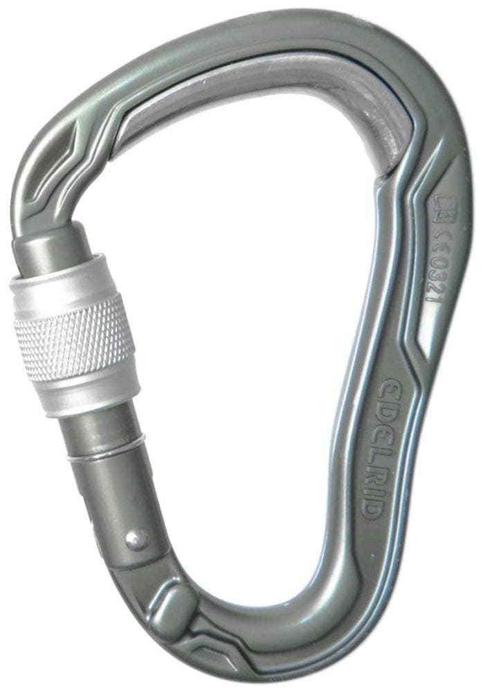 EDELRIDHMS Bulletproof Locking Carabiner - Screwgate Slate