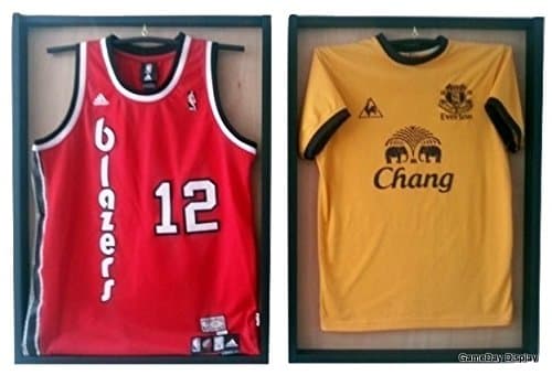 Jersey Display Case Jersey Display Frame Jersey Shadow Box Double Lot of 2 Standard Wood