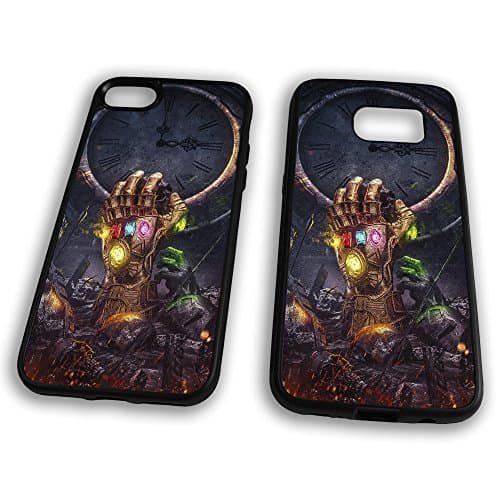 Infinity Stones Avengers Infinity War Marvel Comics Thanos Iron Man Hulk Captain America Thor Black Panther Hard Clip Phone Case Cover for iPhone 6 PLUS & 6s PLUS Black