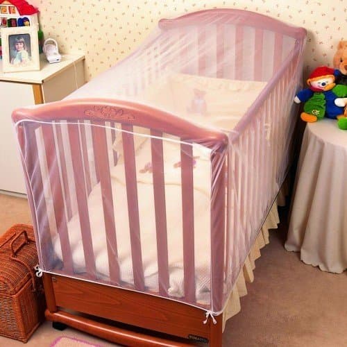 Mosquito Nets 4 U ® Fitted INSECT PROTECTION COT NETS FOR BABIES Baby Bed Canopy - Cot Accessories for Baby Girls and Toddlers
