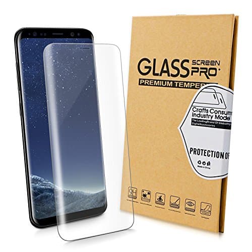 Bestronic Galaxy S8 Screen Protector Anti-Bubble Film Full Coverage Case Friendly Screen Protector (Transparent)