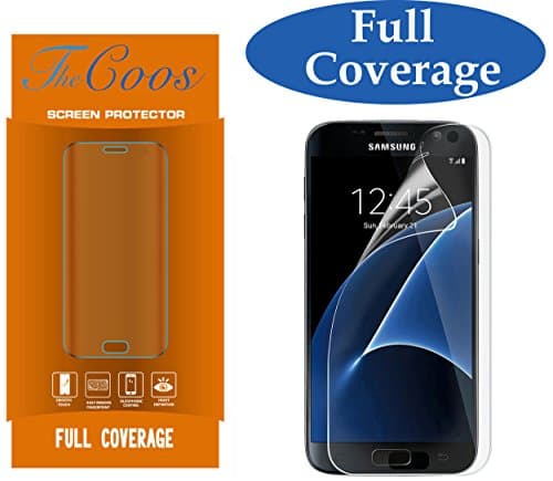 Galaxy S7 Screen Protector, TheCoos Samsung Galaxy S7 Screen Protector [Full Screen Coverage][HD Clear Anti-Bubble Film]