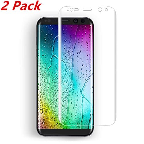 AIKIN - Galaxy S8 Plus Screen Protector [Full Coverage] [Not Glass] Lifetime Replacement Anti-Bubble HD Clear - Wet Applied Screen Protector BUBLLE-FREE for Galaxy S8 Plus (2017) (HD Clear 2Pack)