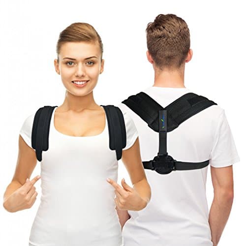 Posture Corrector for Women & Men - Adjustable and Comfortable Posture Back Brace - Clavicle Support Invisible Under Clothes - Upper Back Pain Relief