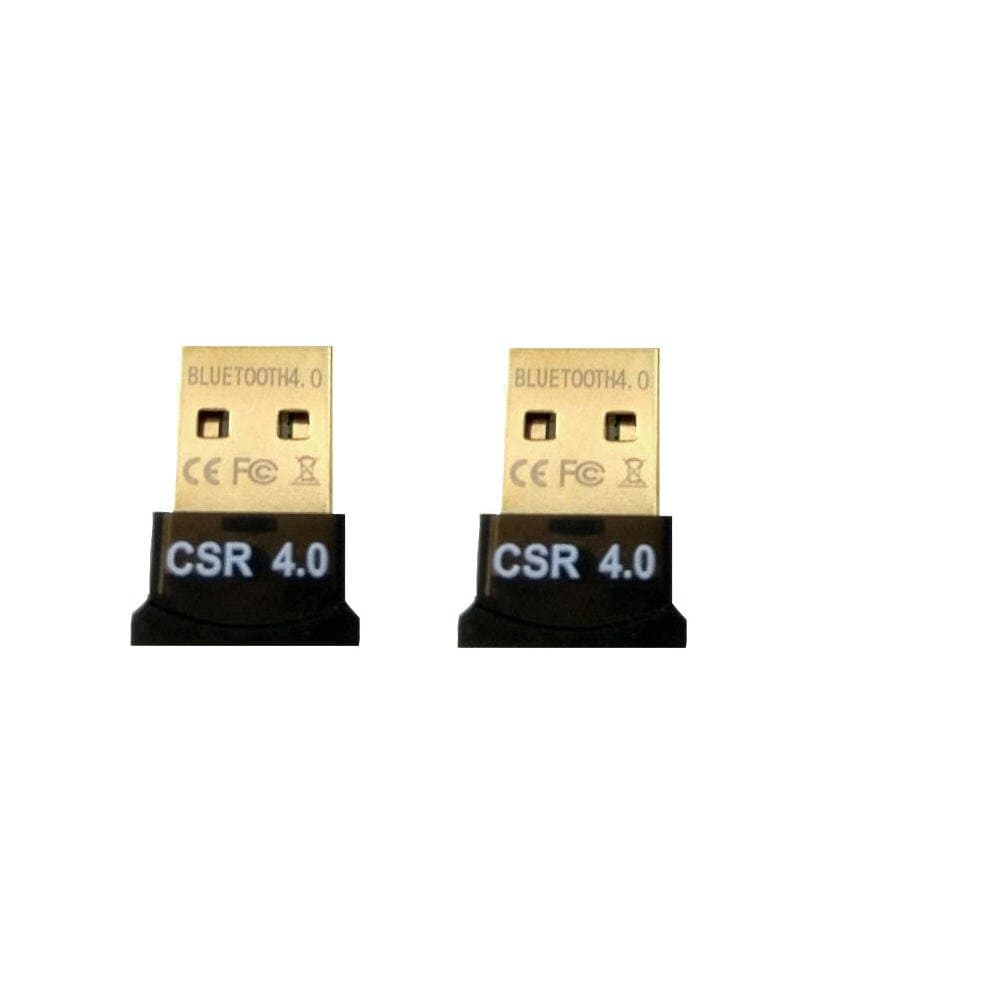 [2-Pack] USB Bluetooth transmitter CSR 4.0 USB Bluetooth Adapter Wireless Dongle for PC with Windows 10 8 7 Vista XP 32/64 and etc.