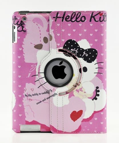 iPad Pro 9.7, LiViTech(TM) Hello Kitty Design 360 Degree Rotating PU Leather Hard Case for Apple iPad Pro 9.7 (Color 5)