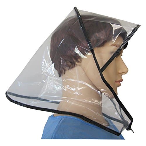 PE Rain Bonnet With Black Package Edge